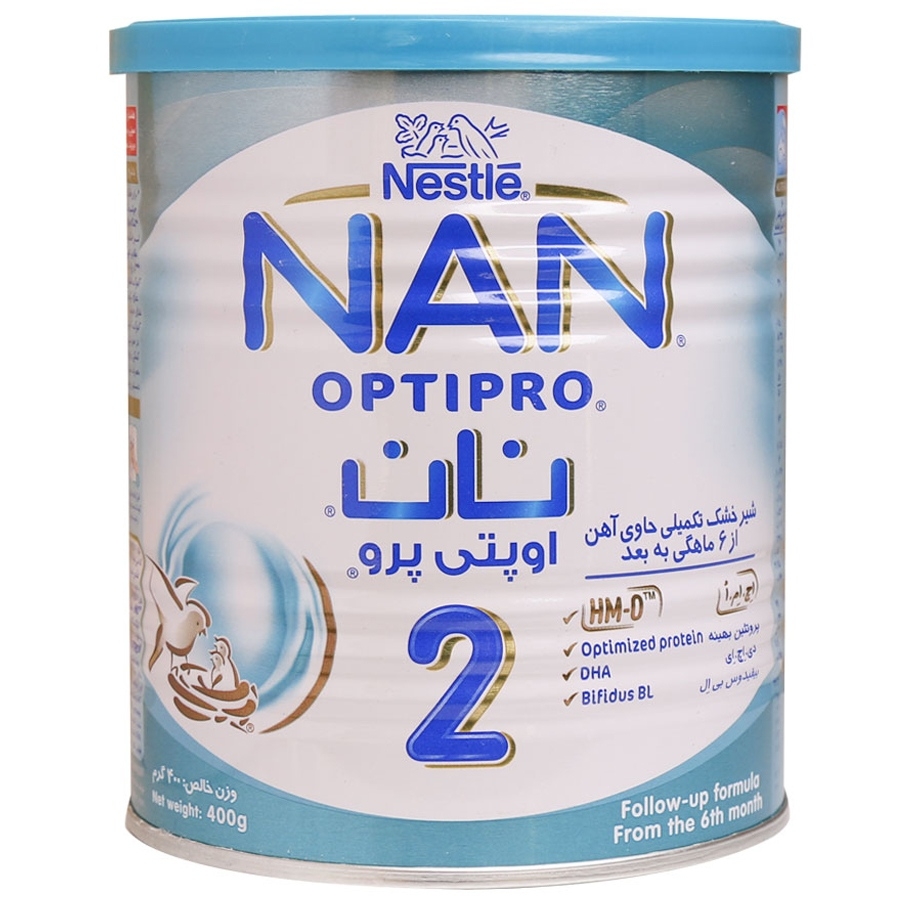 شیر خشک نان ۲ اوپتی پرو نستله مناسب ۶ تا ۱۲ ماهگی ۴۰۰ گرم