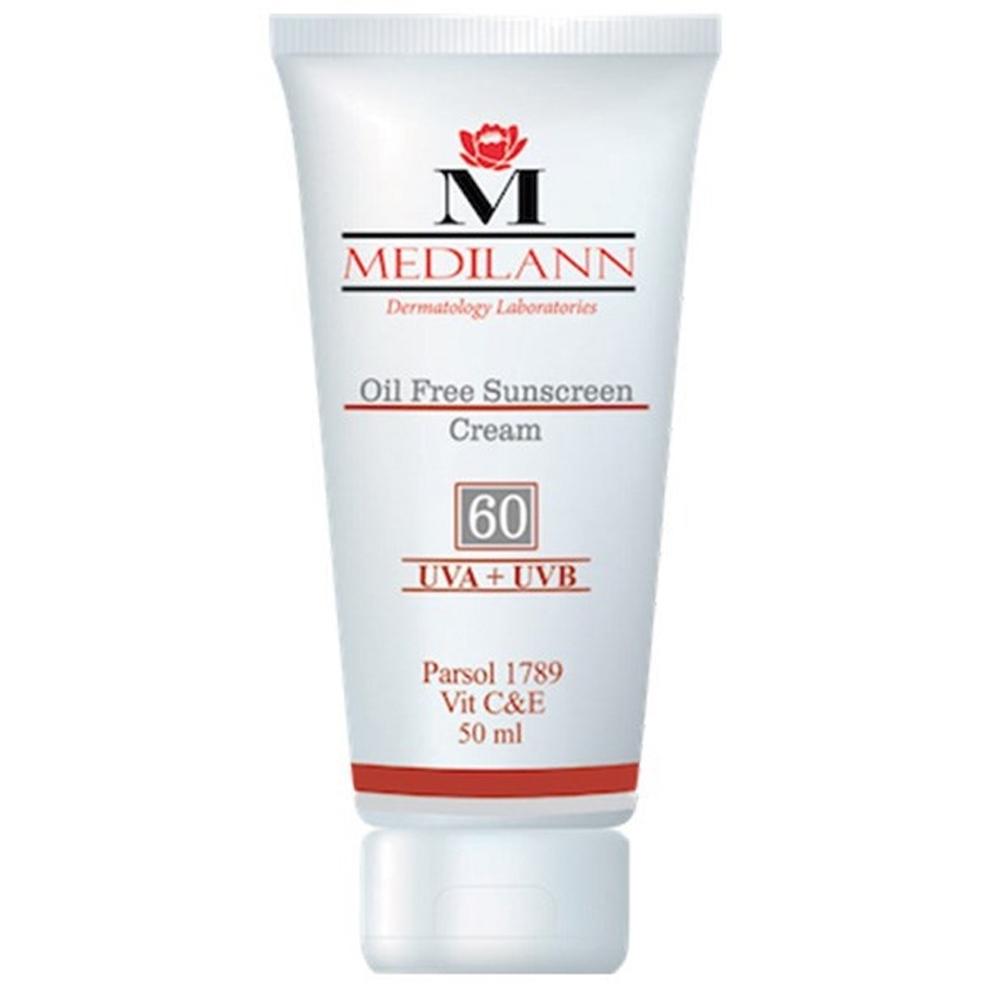 کرم ضد آفتاب رنگی SPF60 مدیلن مناسب پوست های چرب و آکنه ای ۵۰ میلی لیتر
