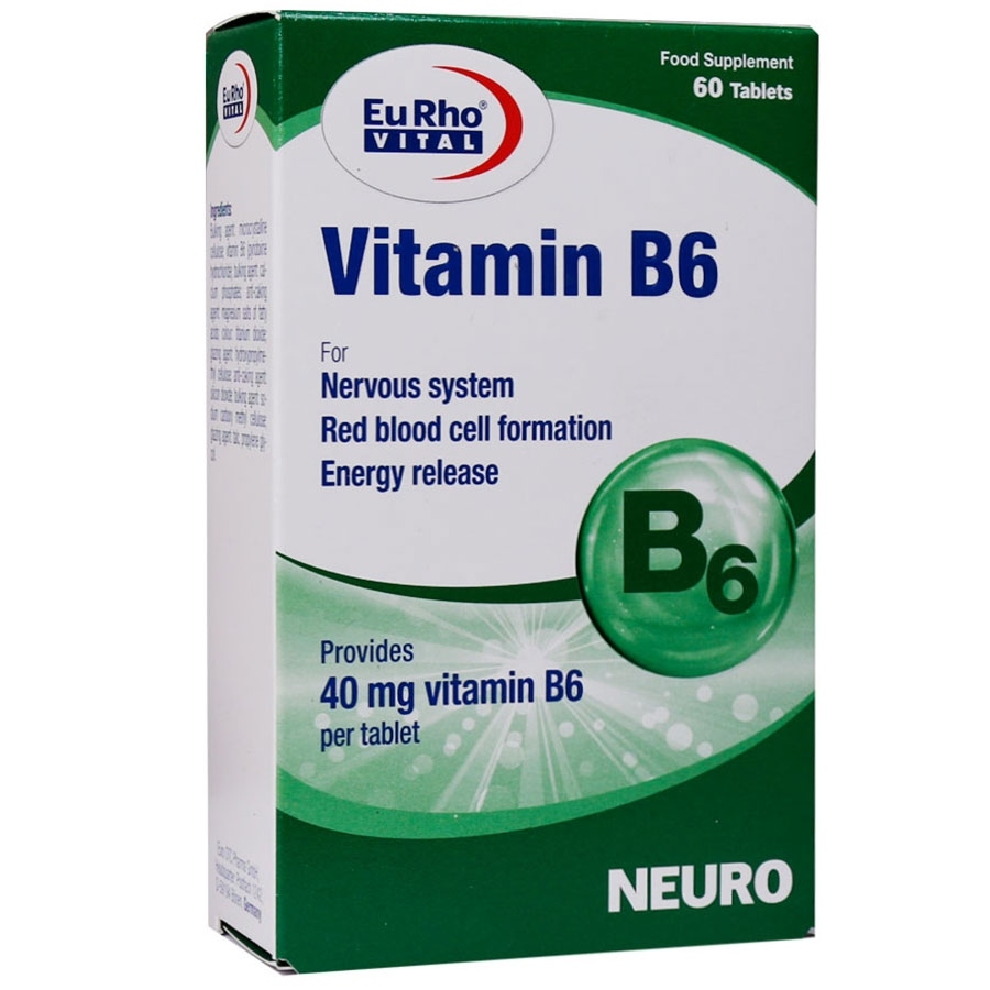 ویتامین B6 یورو ویتال 60 عددی
